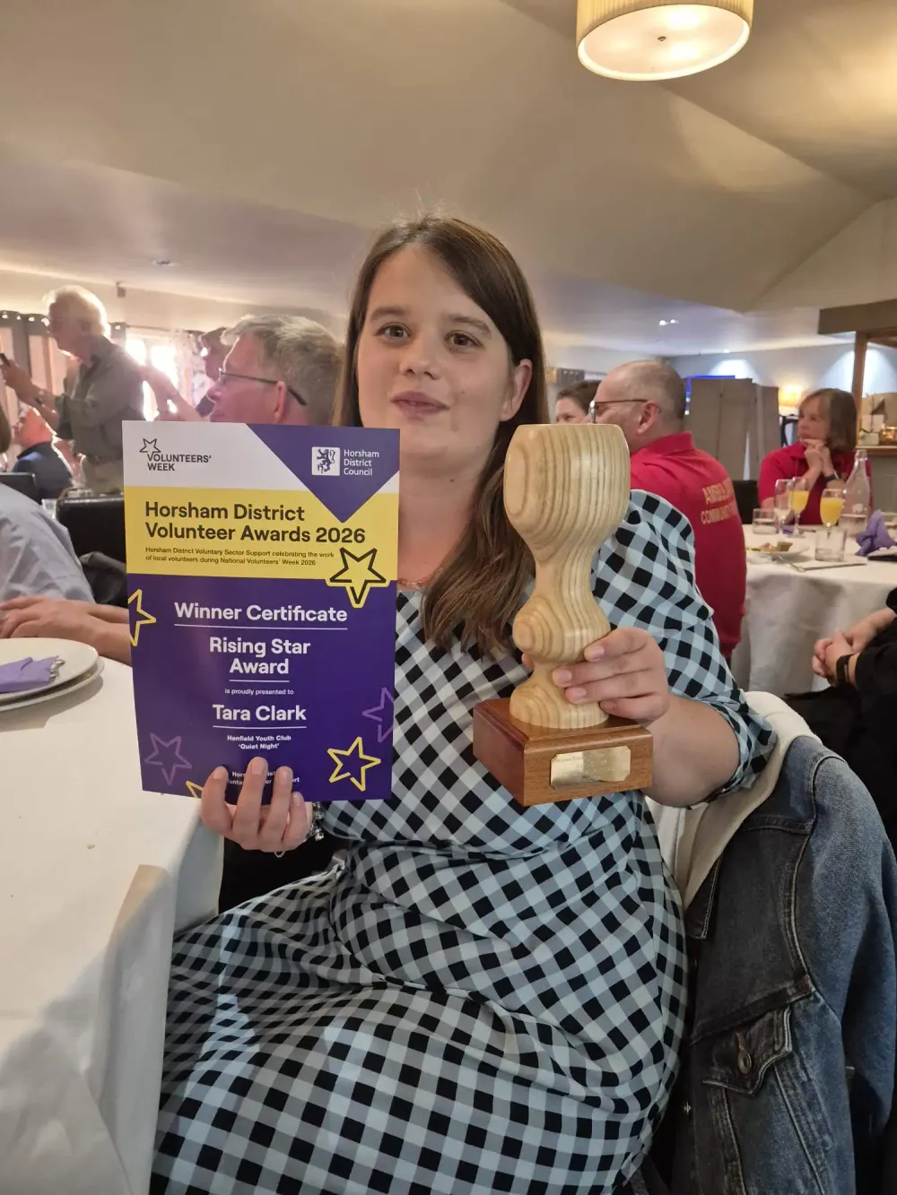 Tara collecting award